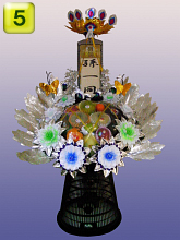 フラワーリング盛篭 大 (果物)